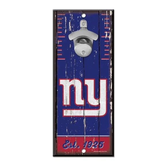 Cartel abrebotellas de los New York Giants 5" x 11