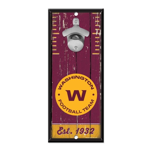 Segno apribottiglie della squadra di football di Washington 5" x 11"
