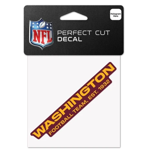 Washington Football Team 4" x 4" logotypdekal