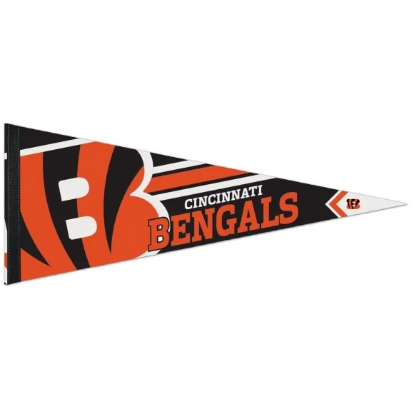 Fanion Roll & Go Premium des Bengals de Cincinnati 12" x 30".