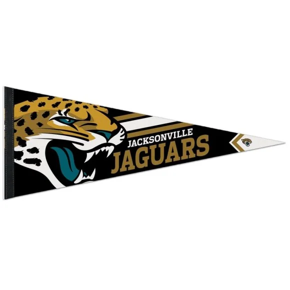 Banderín Premium Roll & Go de los Jacksonville Jaguars 12" x 30