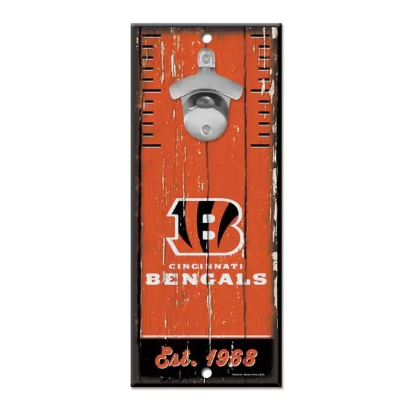 Enseigne Décapsuleur Cincinnati Bengals 5" x 11"