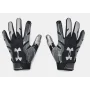 Schwarze Under Armour F8 Receiver Handschuhe