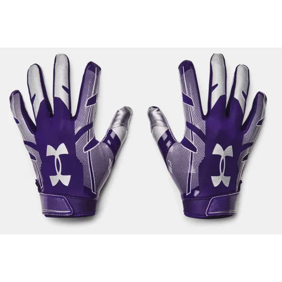 Purple Under Armour F8 Receiver gloves