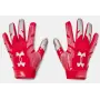 Red Under Armour F8 Receiver gloves