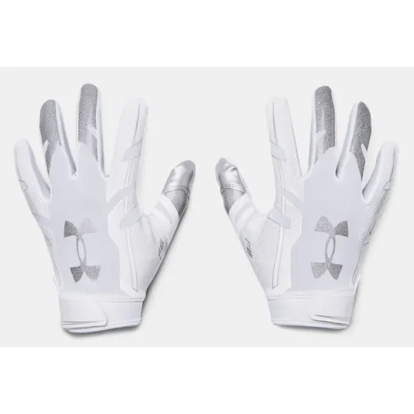 White Under Armour F8 Receiver gloves