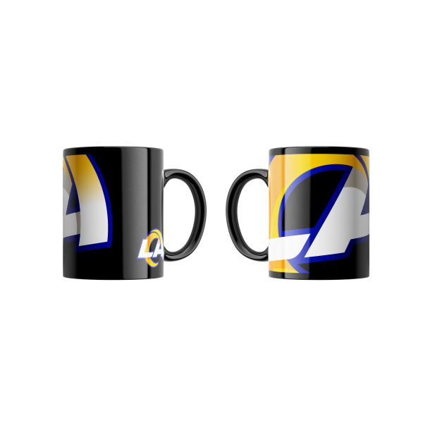 Taza con el logotipo de los Rams de Los Ángeles de gran tamaño