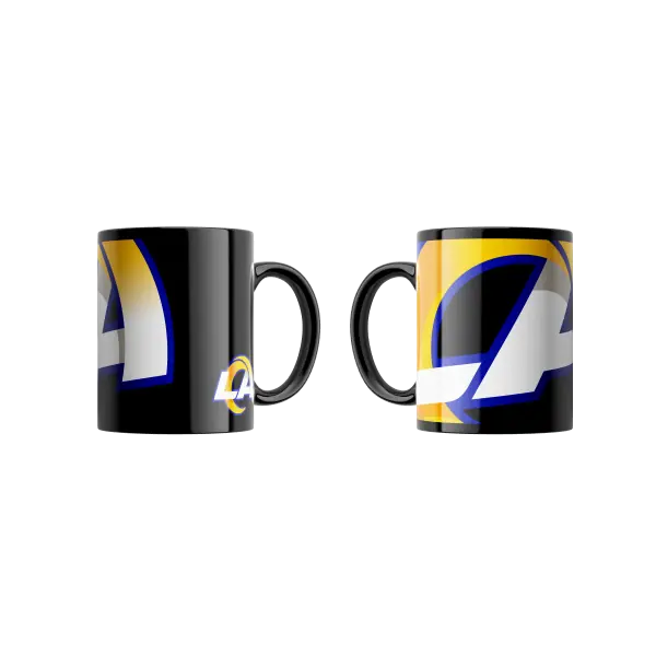 Taza con Logotipo Sobredimensionado de Los Angeles Rams
