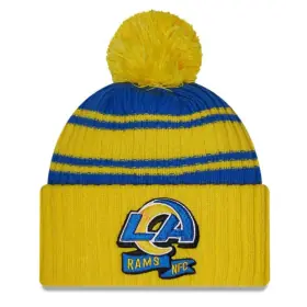 Los Angeles Rams New Era 2022 Sideline Bommelmütze