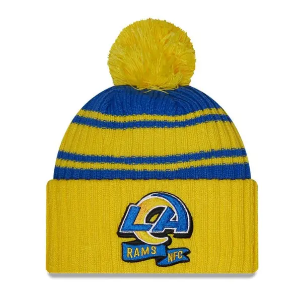Los Angeles Rams New Era 2022 Sideline Bommelmütze