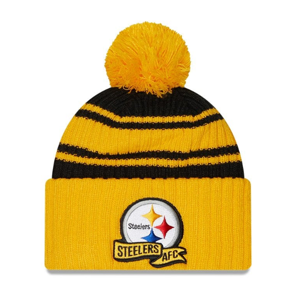 Pittsburgh Steelers New Era 2022 Sideline Bommelmütze