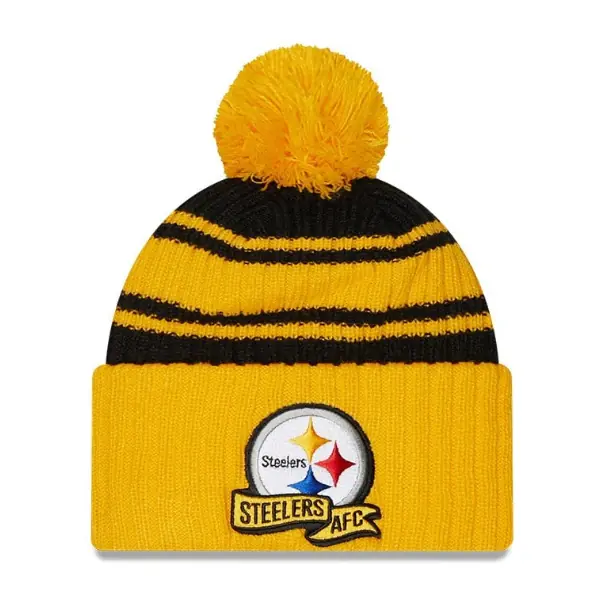 Pittsburgh Steelers New Era 2022 Sideline Bommelmütze
