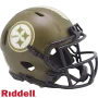 Pittsburgh Steelers Riddell Salute To Service Geschwindigkeit Mini-Helm