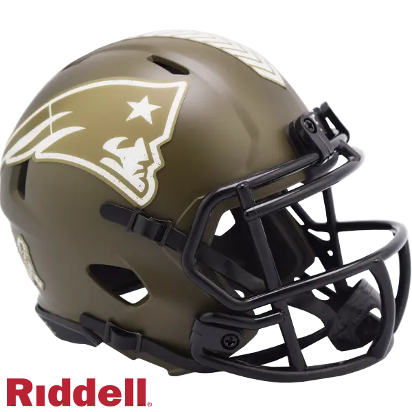 New England Patriots Riddell Salute To Service Speed Mini Helmet