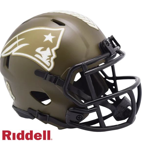New England Patriots Riddell Salute To Service Speed Mini-hjelm