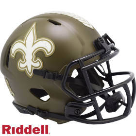 Casque Mini Speed Salute To Service des New Orleans Saints par Riddell