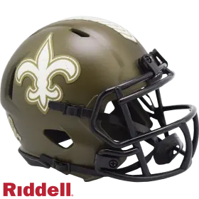 New Orleans Saints Riddell Salute To Service Speed Minihjälm
