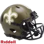 Casque Mini Speed Salute To Service des New Orleans Saints par Riddell
