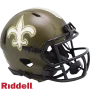 Mini casco Riddell Salute To Service Speed de los New Orleans Saints