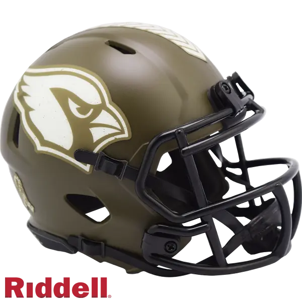 Casco Miniatura Riddell Salute To Service de los Arizona Cardinals