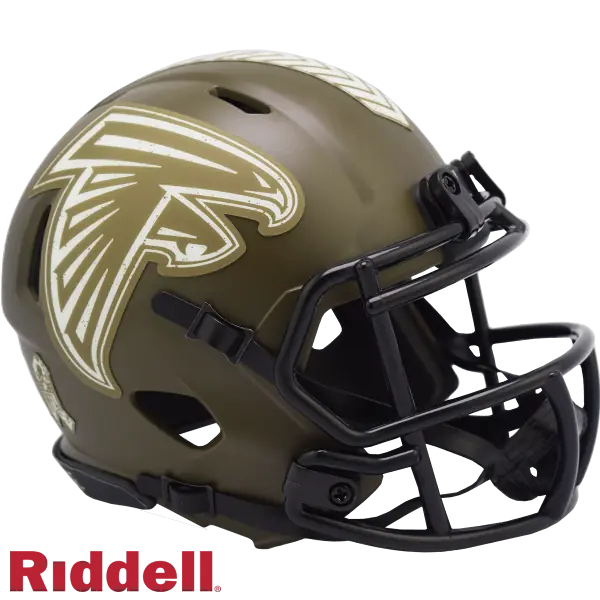 Casque Miniature Vitesse Riddell Salute To Service des Falcons d'Atlanta