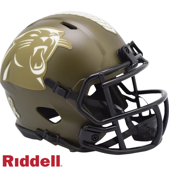 Carolina Panthers Riddell Salute To Service Speed Mini-hjelm