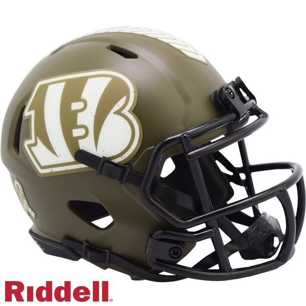 Cincinnati Bengals Riddell Salute To Service Speed Mini-hjelm