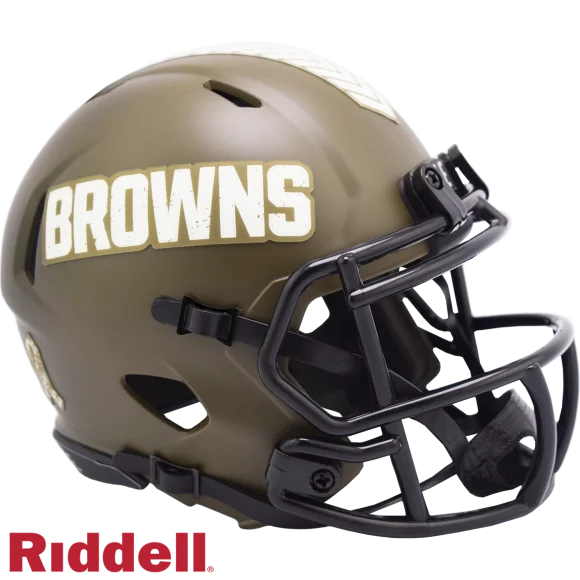 Cleveland Browns Riddell Salute To Service Speed Mini Casco