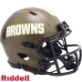 Mini casco Speed de Salute To Service de los Cleveland Browns de Riddell