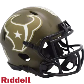 Casco Miniatura Riddell Salute To Service de los Houston Texans