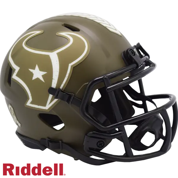 Houston Texans Riddell Salute To Service Speed Mini Hjälm