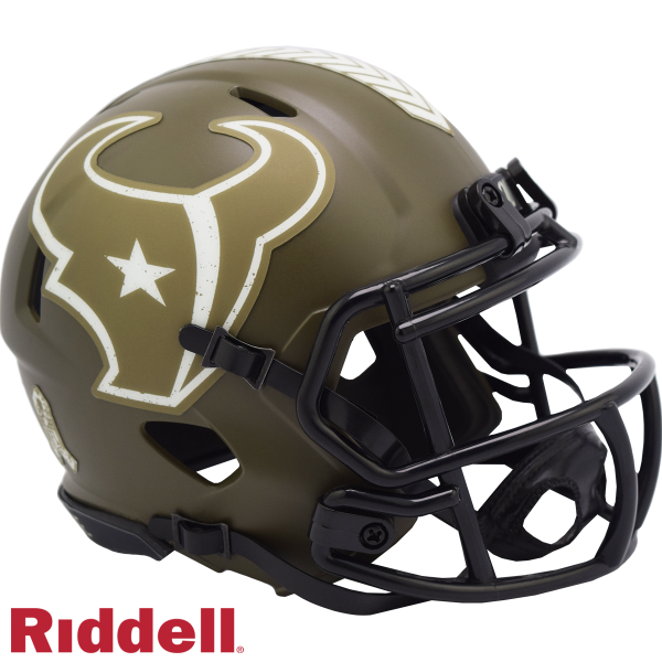 Houston Texans Riddell Salute To Service Speed Minihjälm