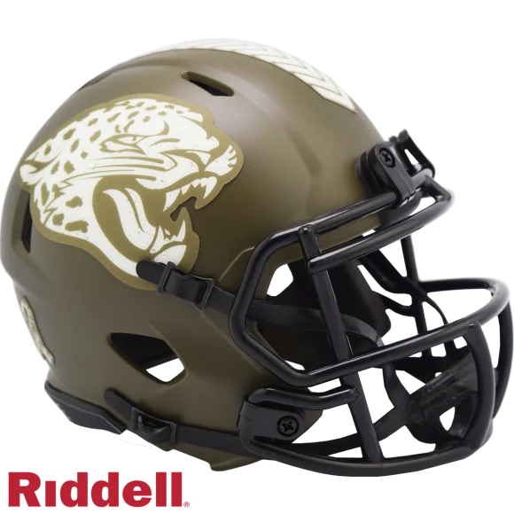 Jacksonville Jaguars Riddell Salute To Service Geschwindigkeit Mini-Helm