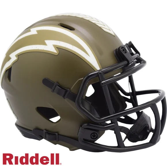 Los Angeles Chargers Riddell Salute To Service Geschwindigkeit Mini-Helm