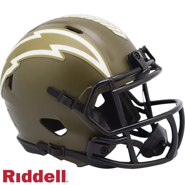 Los Angeles Chargers Riddell Salute To Service Geschwindigkeit Mini-Helm