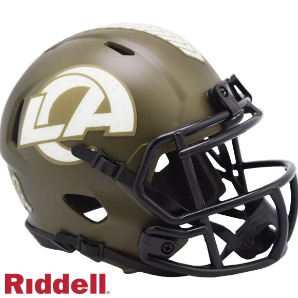 Los Angeles Rams Riddell Salute To Service Geschwindigkeit Mini-Helm