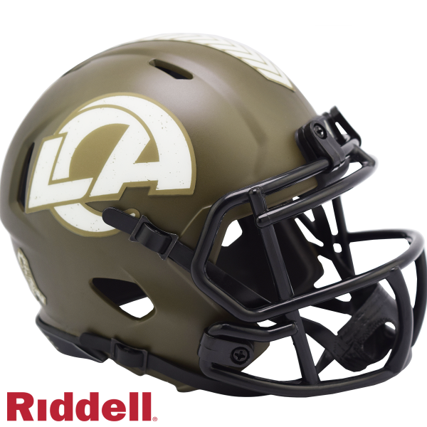 Mini casco Los Angeles Rams Riddell Salute To Service Speed