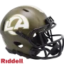 Mini casco Los Angeles Rams Riddell Salute To Service Speed