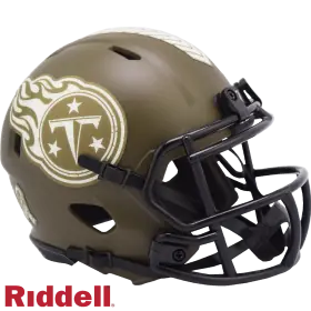 Casco en Miniatura Riddell Salute To Service de los Tennessee Titans