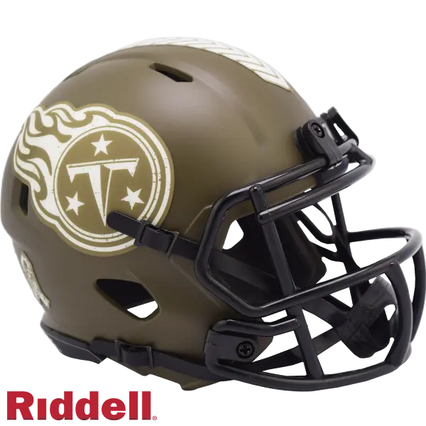 Tennessee Titans Riddell Salute To Service Geschwindigkeit Mini-Helm