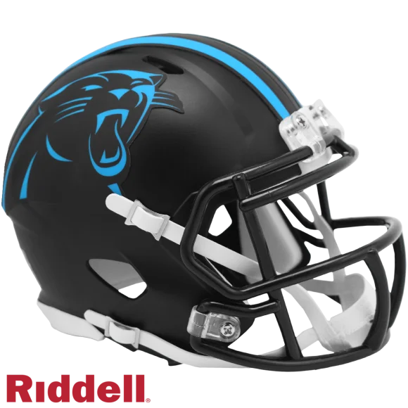 Carolina Panthers On-Field 2022 Alternate Geschwindigkeit Mini-Helm