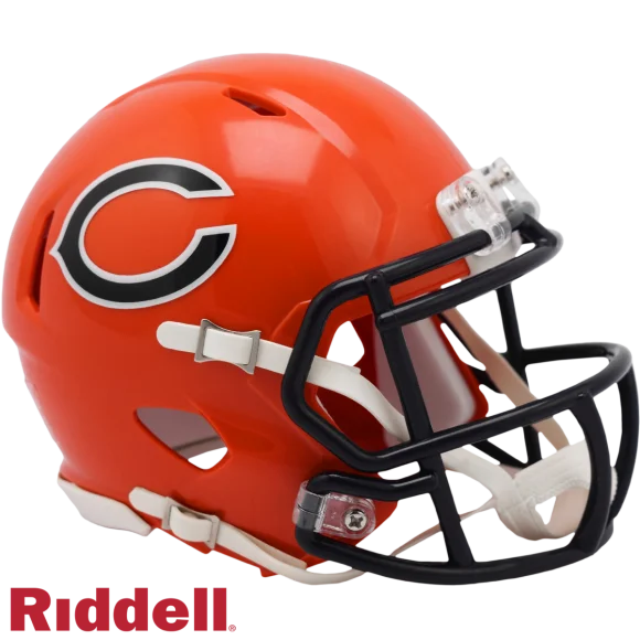 Chicago Bears On-Field 2022 Alternate Geschwindigkeit Mini-Helm
