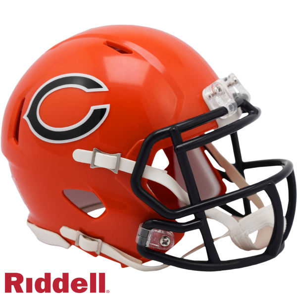 Mini casco Chicago Bears On-Field 2022 Alternate Speed