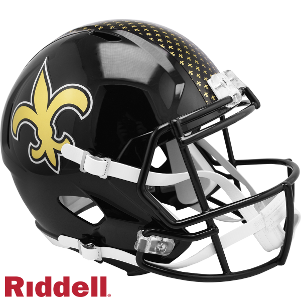 Casco New Orleans Saints On-Field 2022 Alternate Speed Replica
