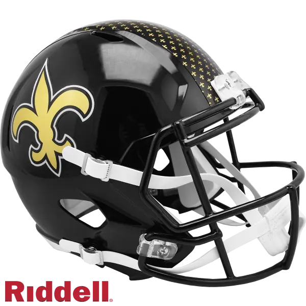 Casco réplica de los New Orleans Saints On-Field 2022 Alternate Speed