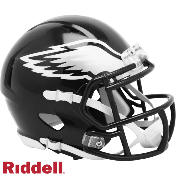 Philadelphia Eagles On-Field 2022 Alternate Geschwindigkeit Mini-Helm