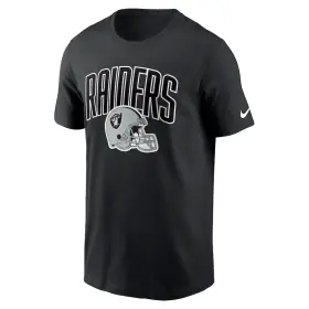 Camiseta Atlética Esencial del Equipo de los Las Vegas Raiders Nike Negra