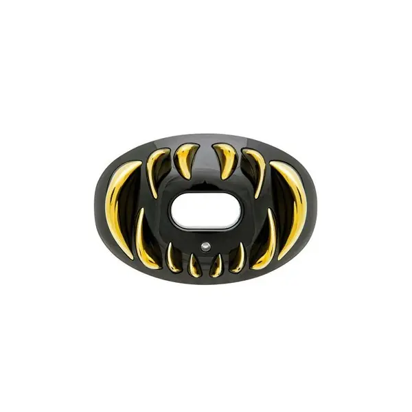 Protector bucal Battle 3D Predator Oxygen negro y dorado