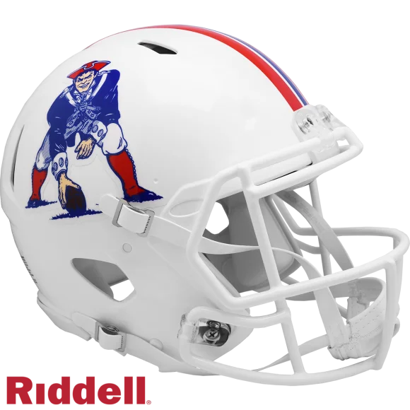 New England Patriots Geschwindigkeit Replik Throwback Helm 1982-89
