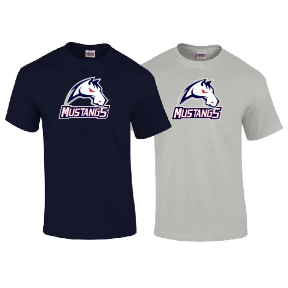 Invicta Mustangs Ice Hockey - Full Logo T Shirt